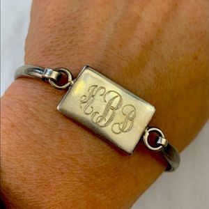 KBB initial sterling silver bracelet